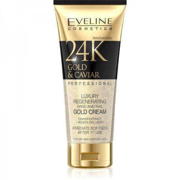 Eveline 24K Gold & Caviar Luxury Regenerating Hand And Nail Gold Cream 100ml